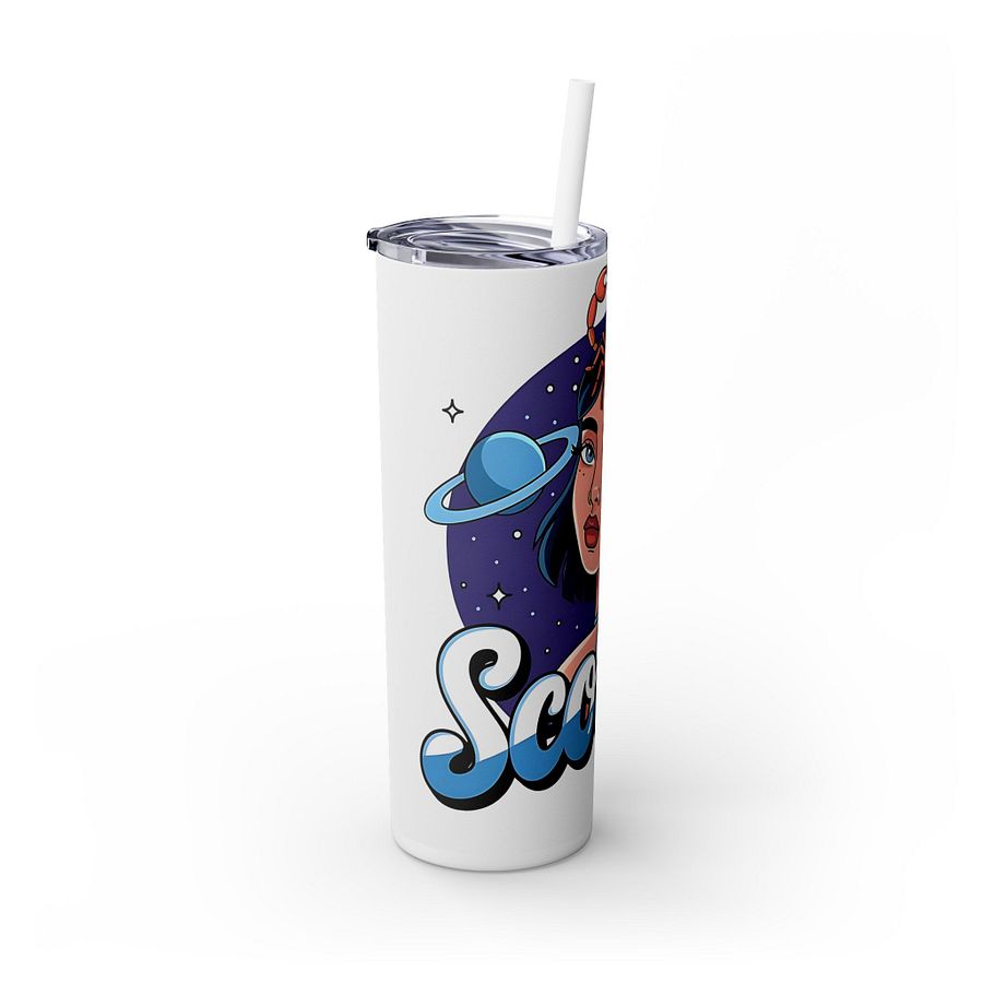 Scorpio Zodiac Tumbler Wrap Sublimation Design, Retro Astrology PNG, Scorpio Girl Illustration, Horoscope Gift for Scorpio Lovers product image (7)