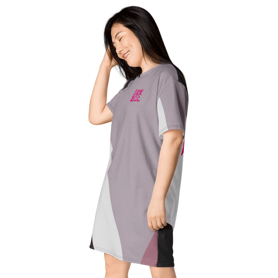 Lilac Mod Vibes T-Shirt Dress – BOURNE to Cape Cod™ product image (3)