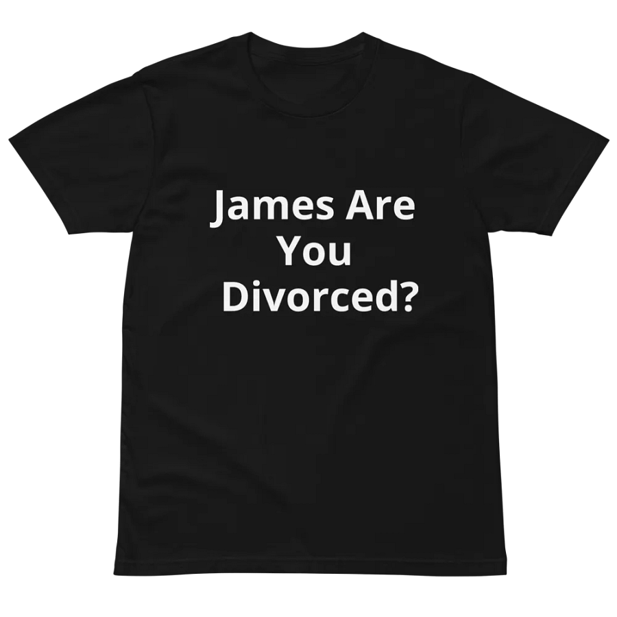 Pris-James Are You Divorced? STOP MUTING ME!!- AS Colour Unisex Premium T-Shirt product image (2)