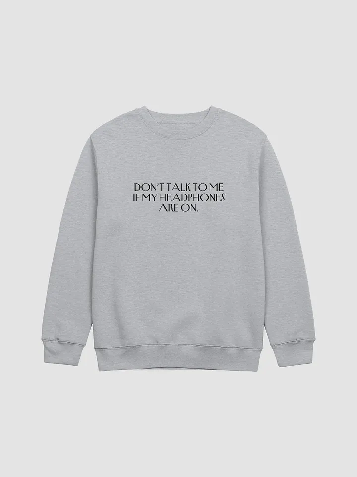 HEADPHONES ON (variant 1) printed crewneck product image (6)
