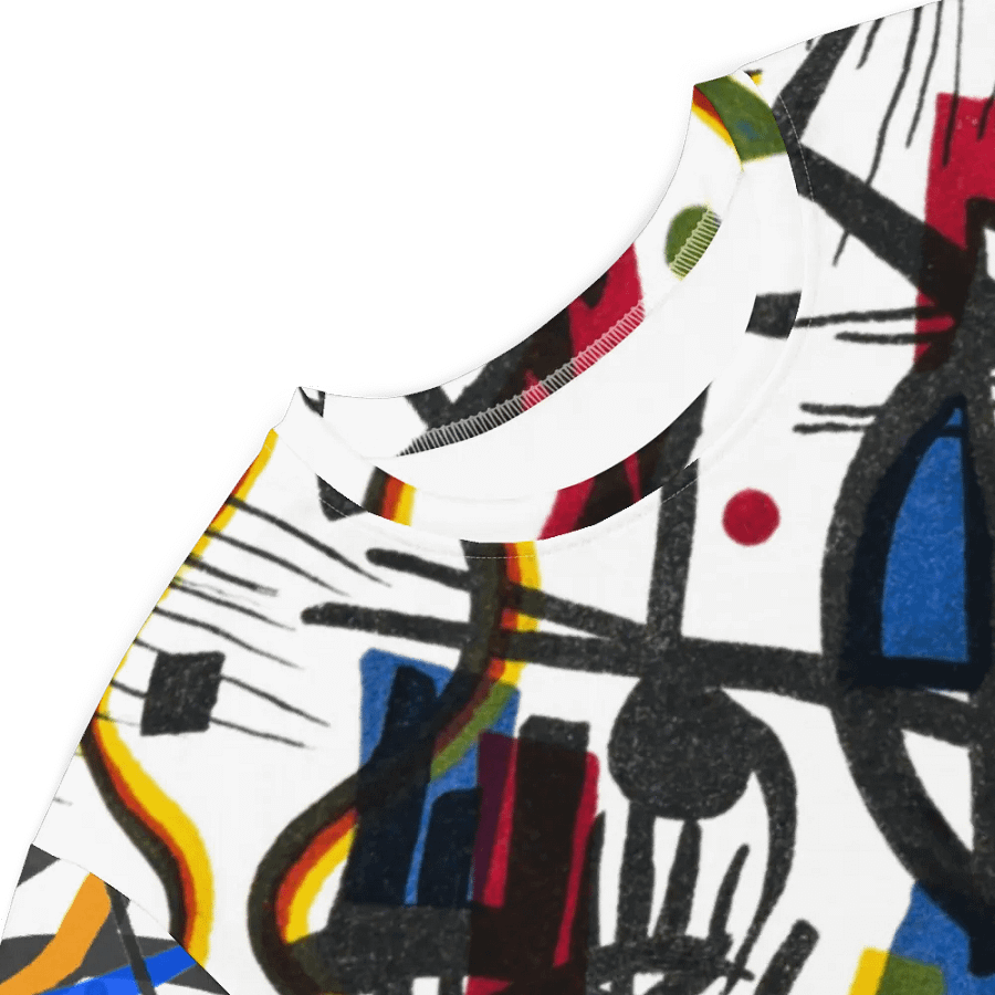 Abstract Lithographic Pattern Design T-shirt Dress - v3 product image (4)