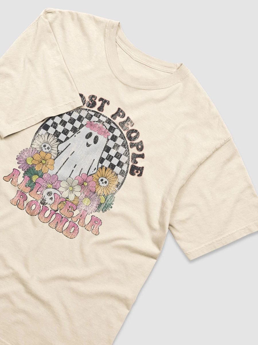 I Ghost People All Year Round Introvert T-Shirt | Funny Fall and Halloween T-Shirt Design product image (15)
