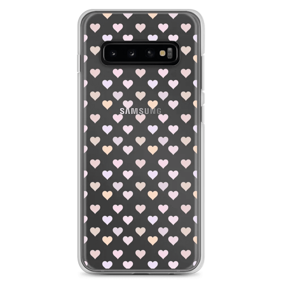 Pastel Hearts Cute Clear Case for ®Samsung phones product image (7)