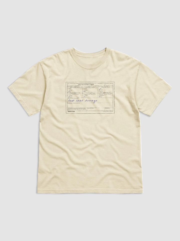Fast. Neat. Average. T-shirt product image (1)