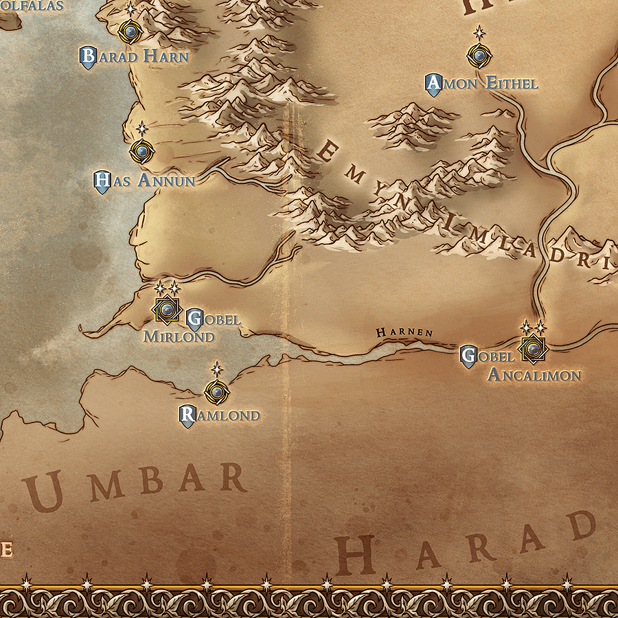 Map of Gondor (Framed) product image (4)