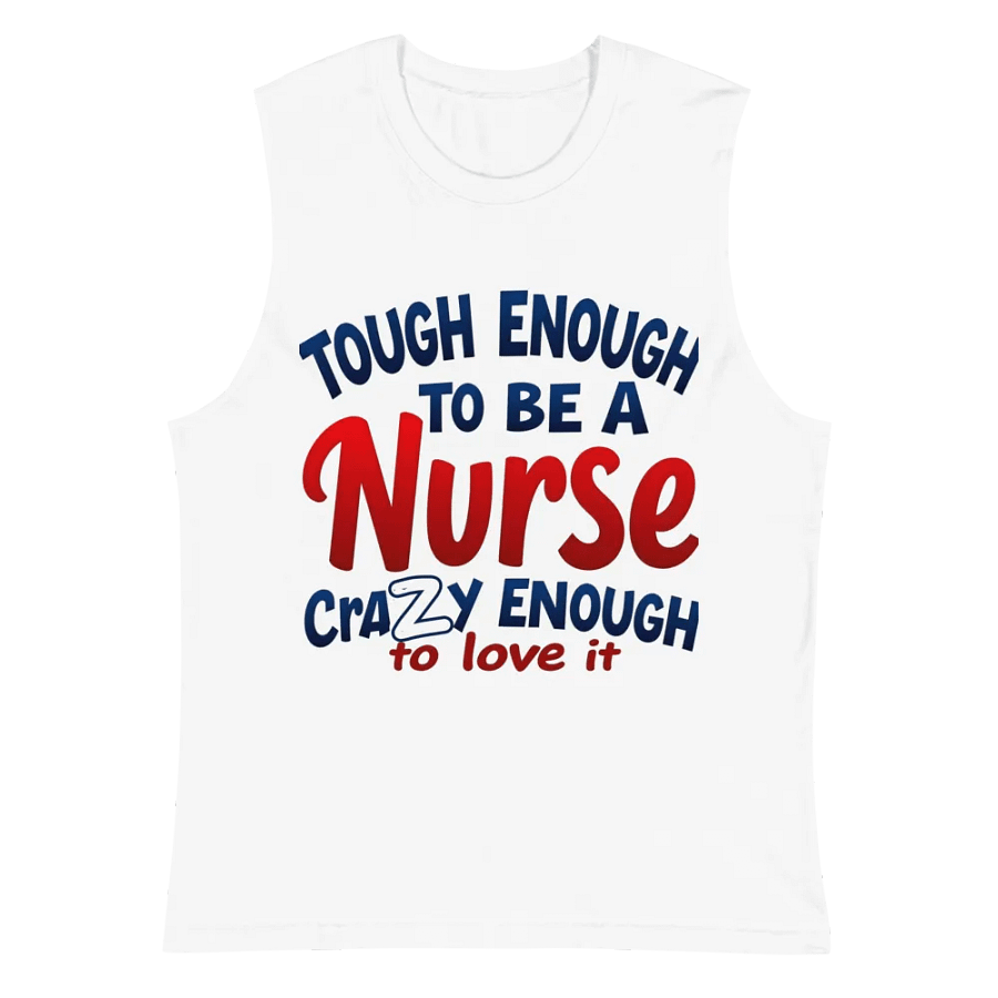 Tough Enough Nurse Muscle Tank product image (2)