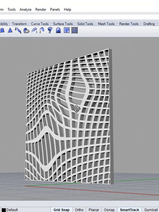 Grid Distortion Design Grasshopper Rhino Files Download product image (1)