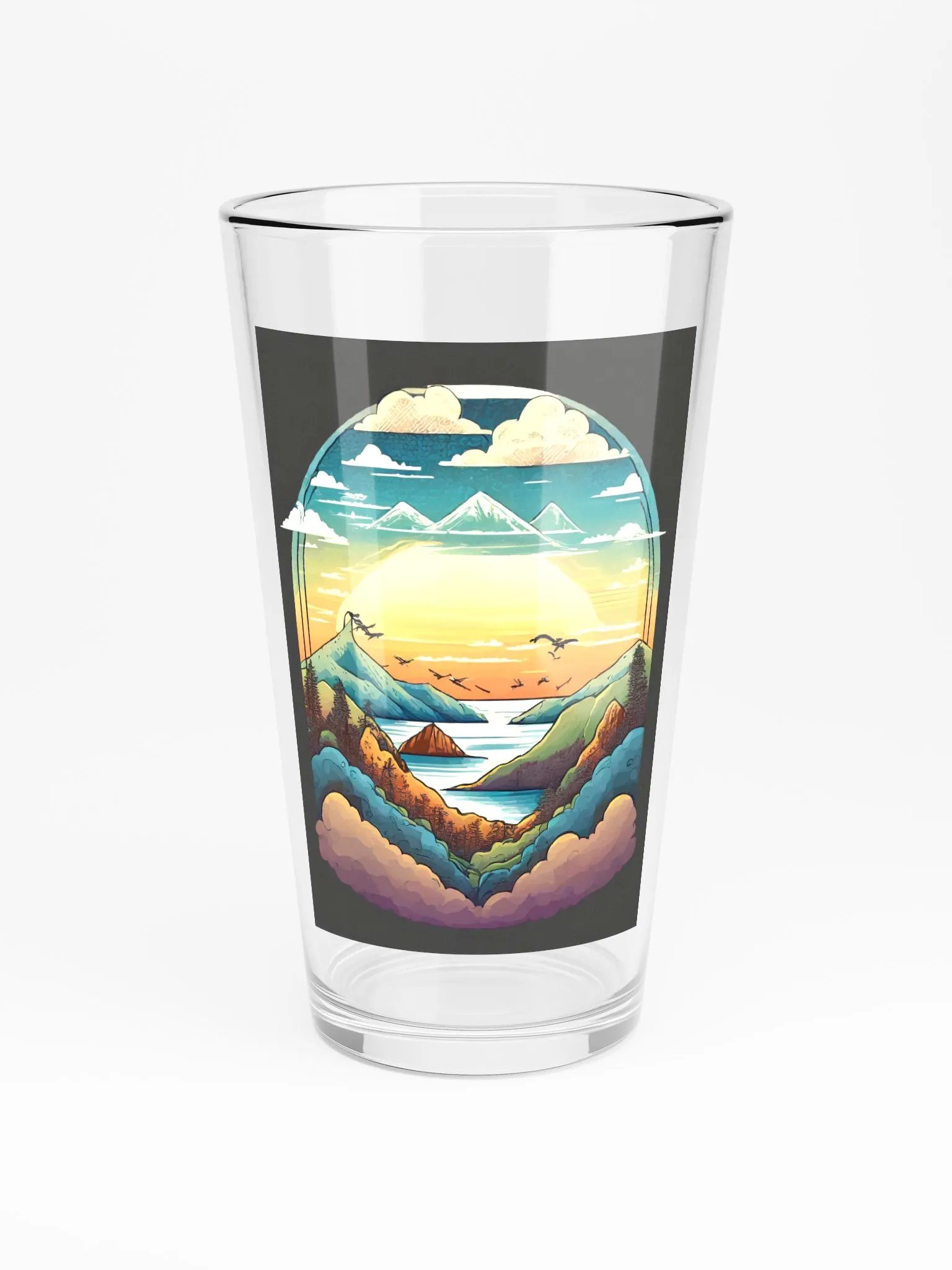 Summer Wind Charters: Sky Mountains Beer Glass product image (3)