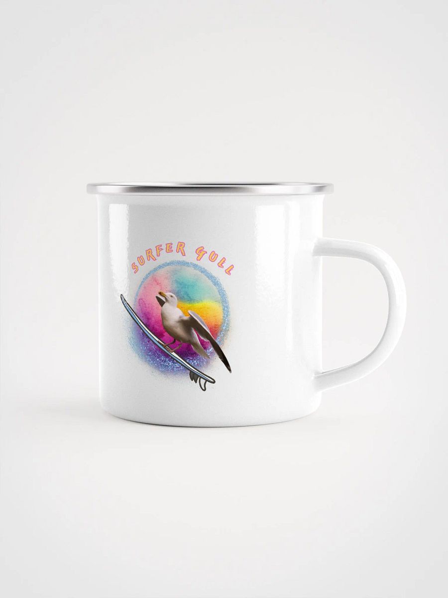 Soleil the Surfer Gull Enamel Mug product image (1)