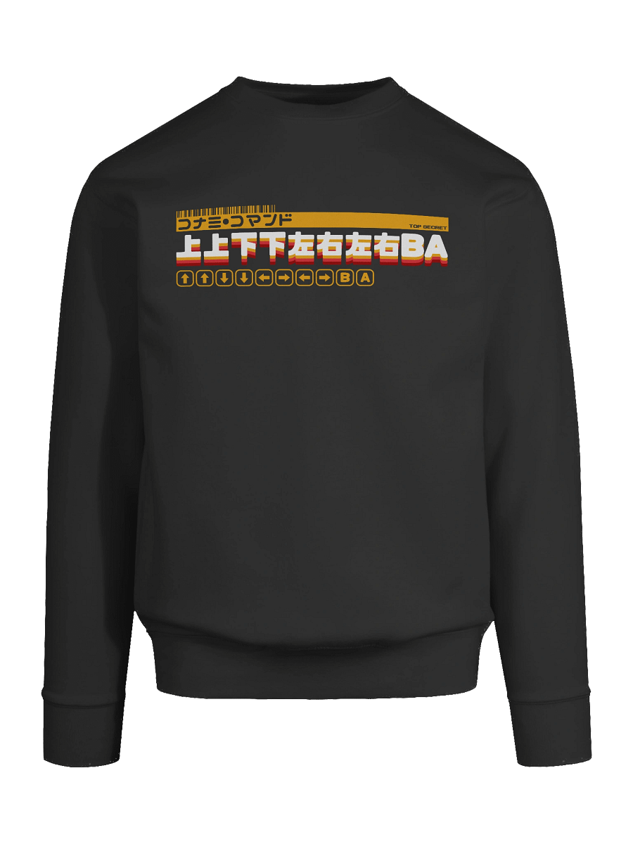 Konami Code Sweatshirt (light on dark) product image (9)