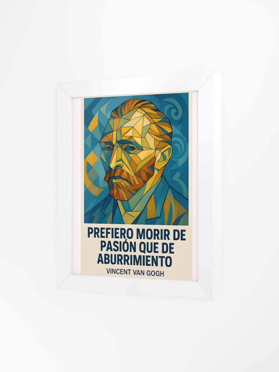 Póster ultra-premium retrato cubista de van Gogh fusionando post-impresionismo y cubismo product image (3)