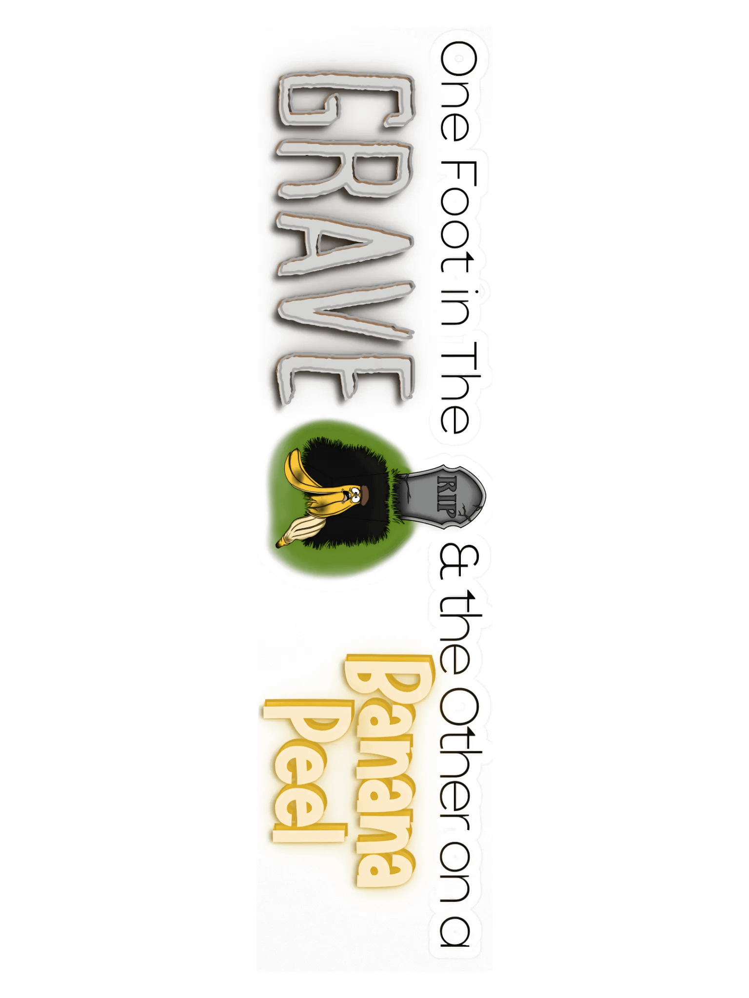 One Foot in the Grave Landscape Sticker/Decal product image (3)