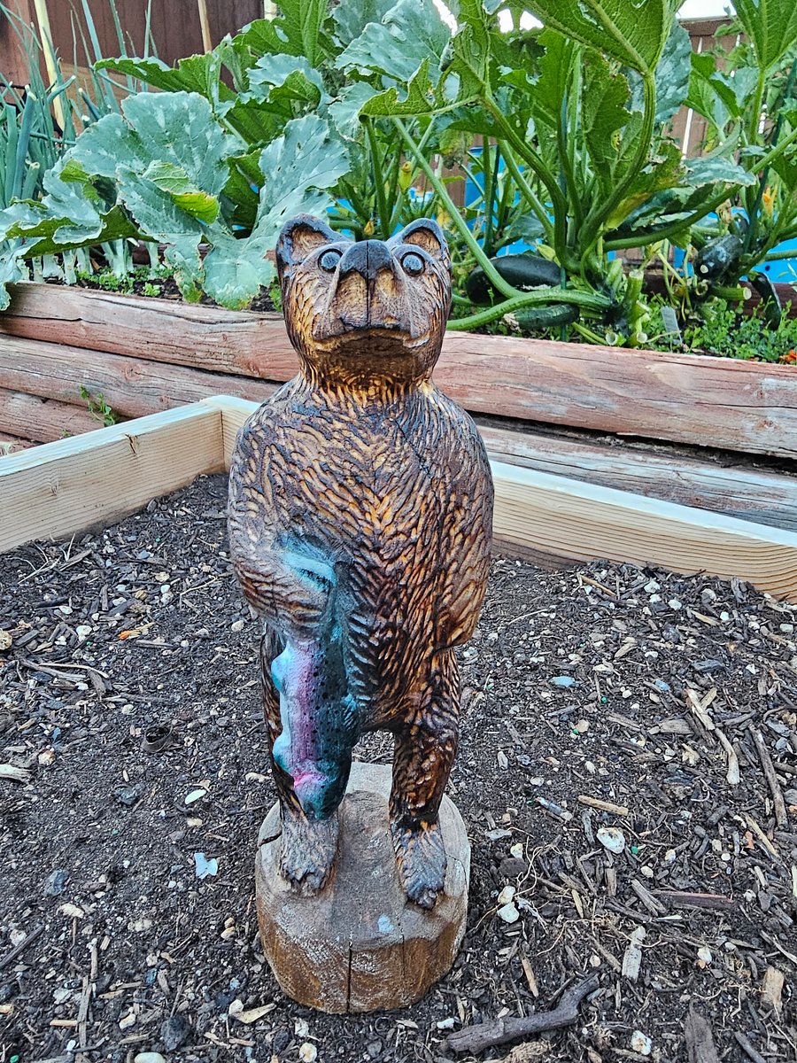 Carved Bear with Fish product image (1)