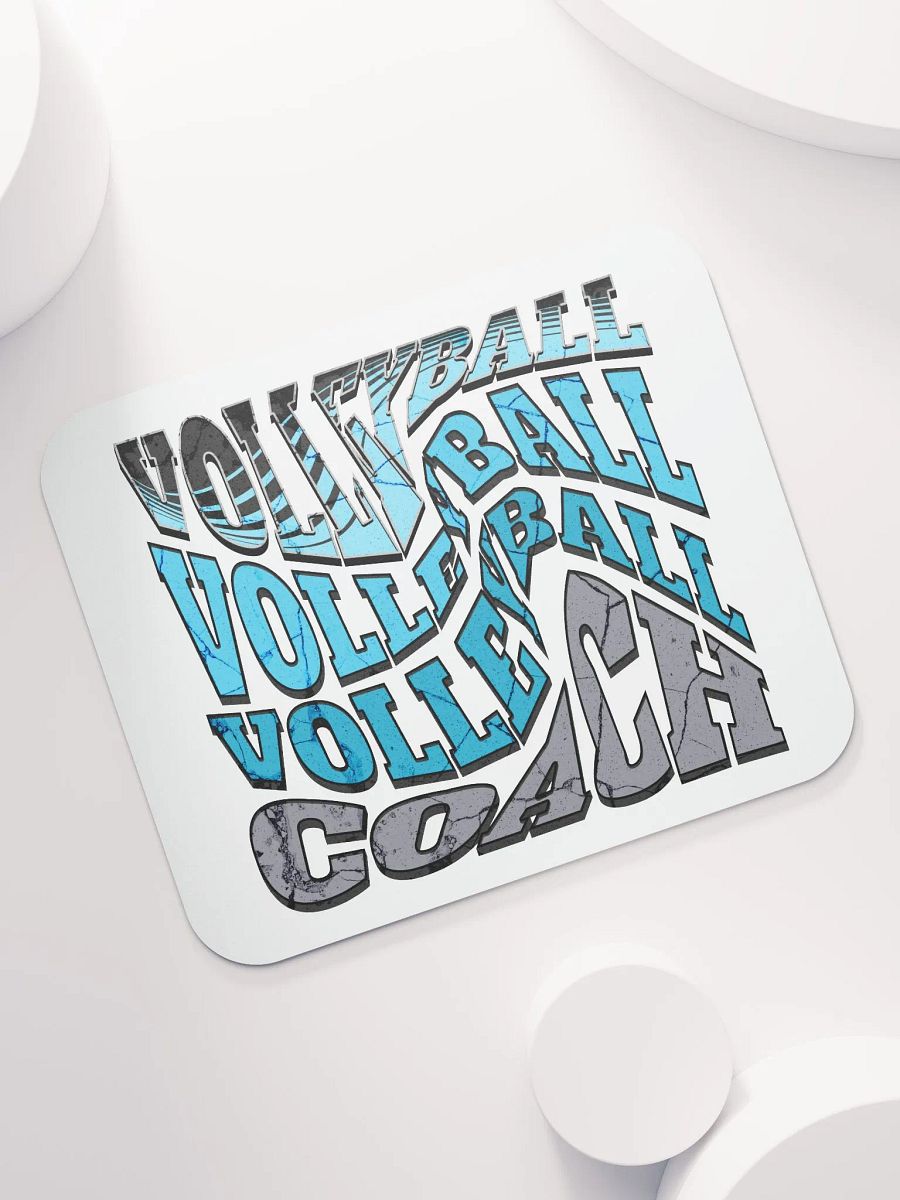 Mess Swirl Volleyball Coach Wavy Dynamic Mouse Pad product image (5)