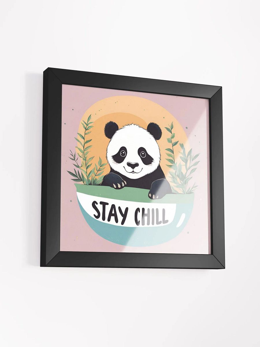 Chill Panda Framed Matte Poster product image (42)