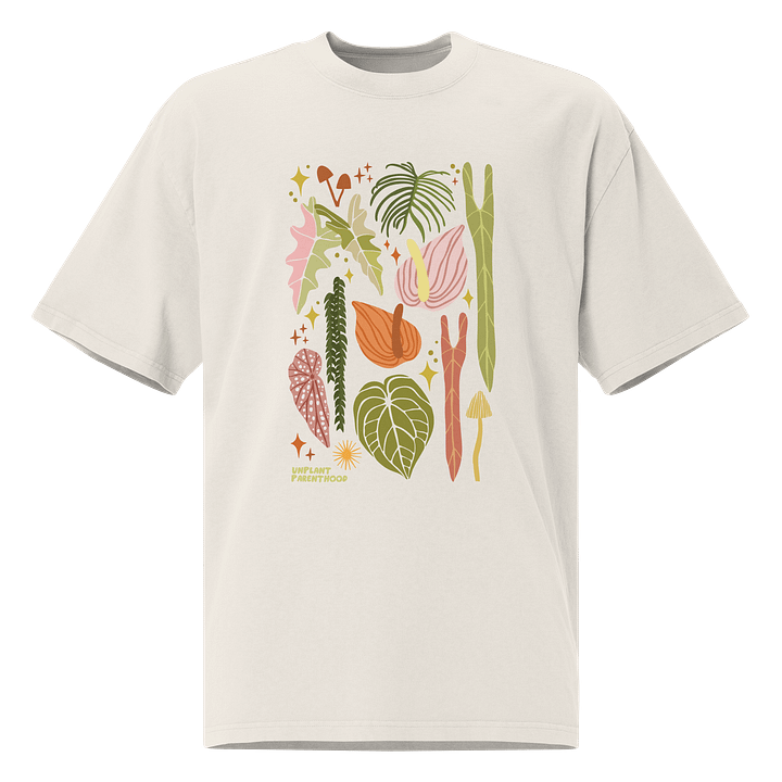 AROID COLLAGE - Oversized Faded T-Shirt product image (1)