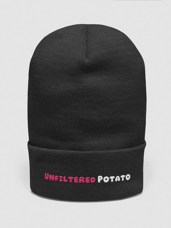 UNFILTERED Cuffed Beanie - Pink/White Font product image (3)