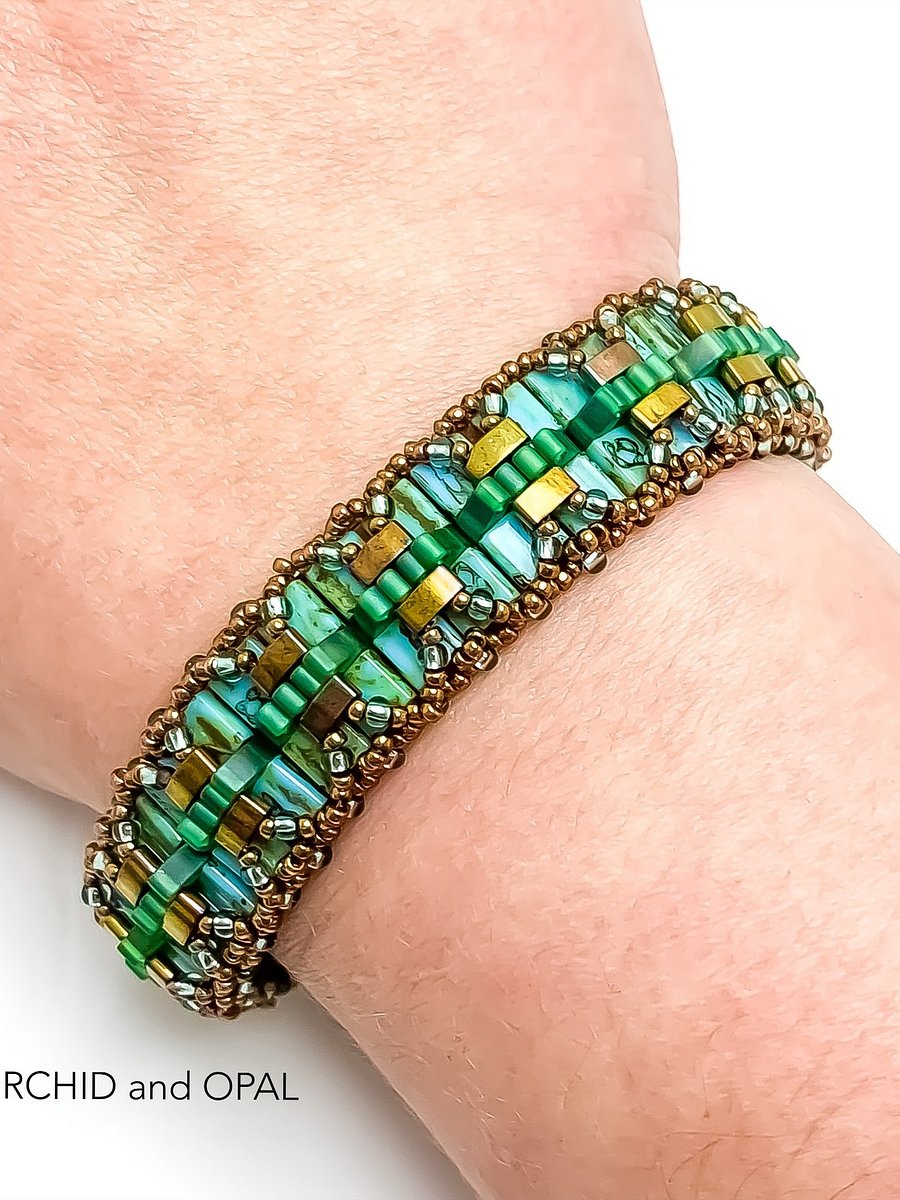 Beading Pattern – Pleated Tila Bracelet product image (3)