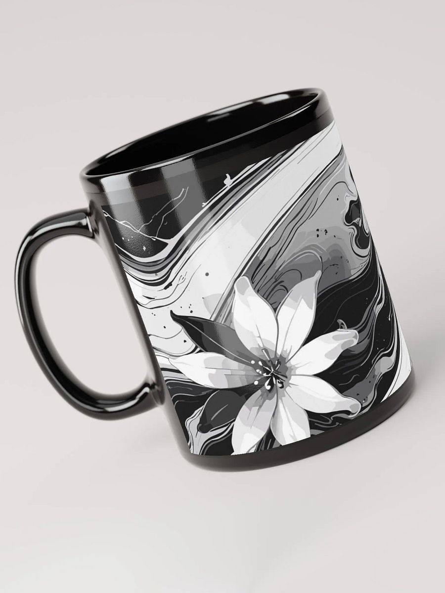 Swirling Monochrome Blossom Mug product image (1)
