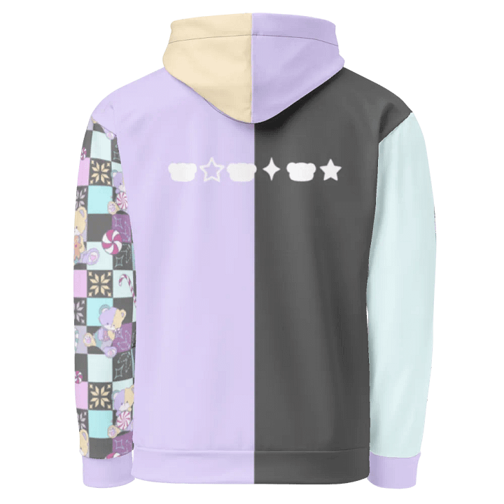 Christmas Sweets Bear Fun and Colourful checkerboard hodie product image (2)