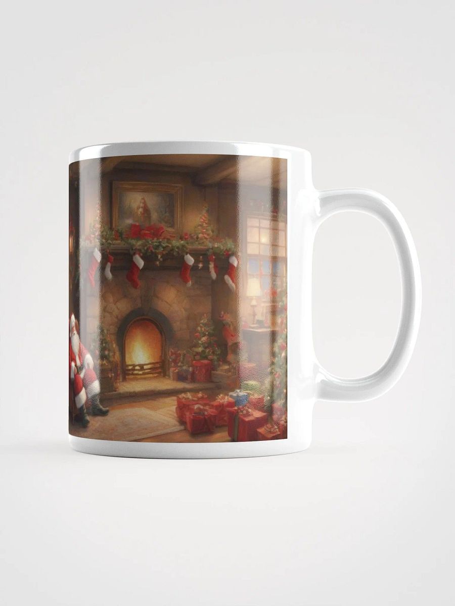 545-Christmas Mugs, Santa Claus Decorations-Mugz WGM78, White Glossy Mug-Ceramic-Christmas-Santa's Cozy Interlude product image (4)