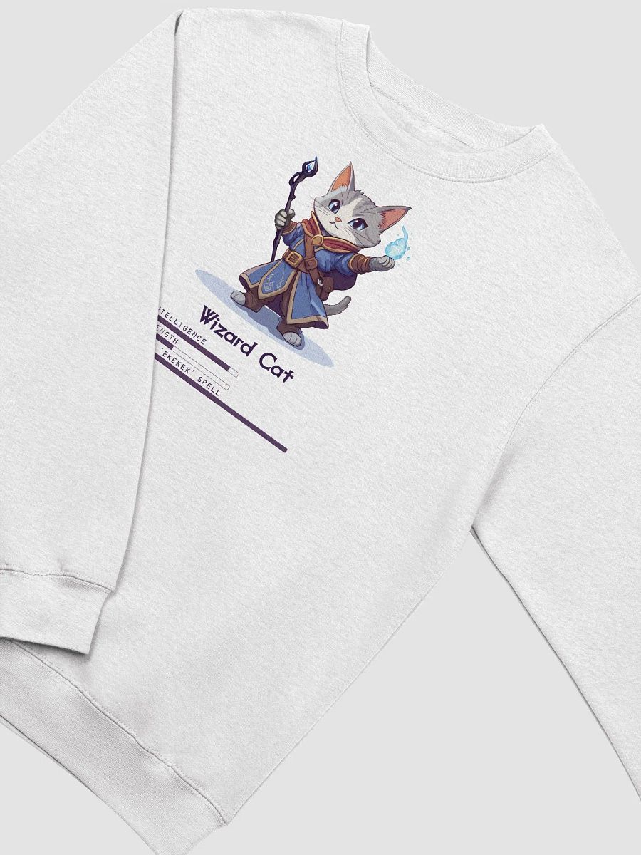 RPG Wizard Cat Unisex Crewneck Sweatshirt for gamers and cat lovers product image (9)