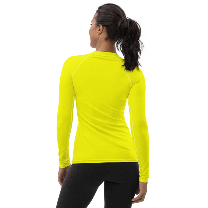 Plain Color Yellow Rash Guard product image (2)