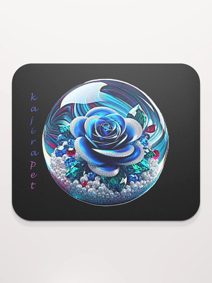 Blue Rose Marble Mousepad product image (2)