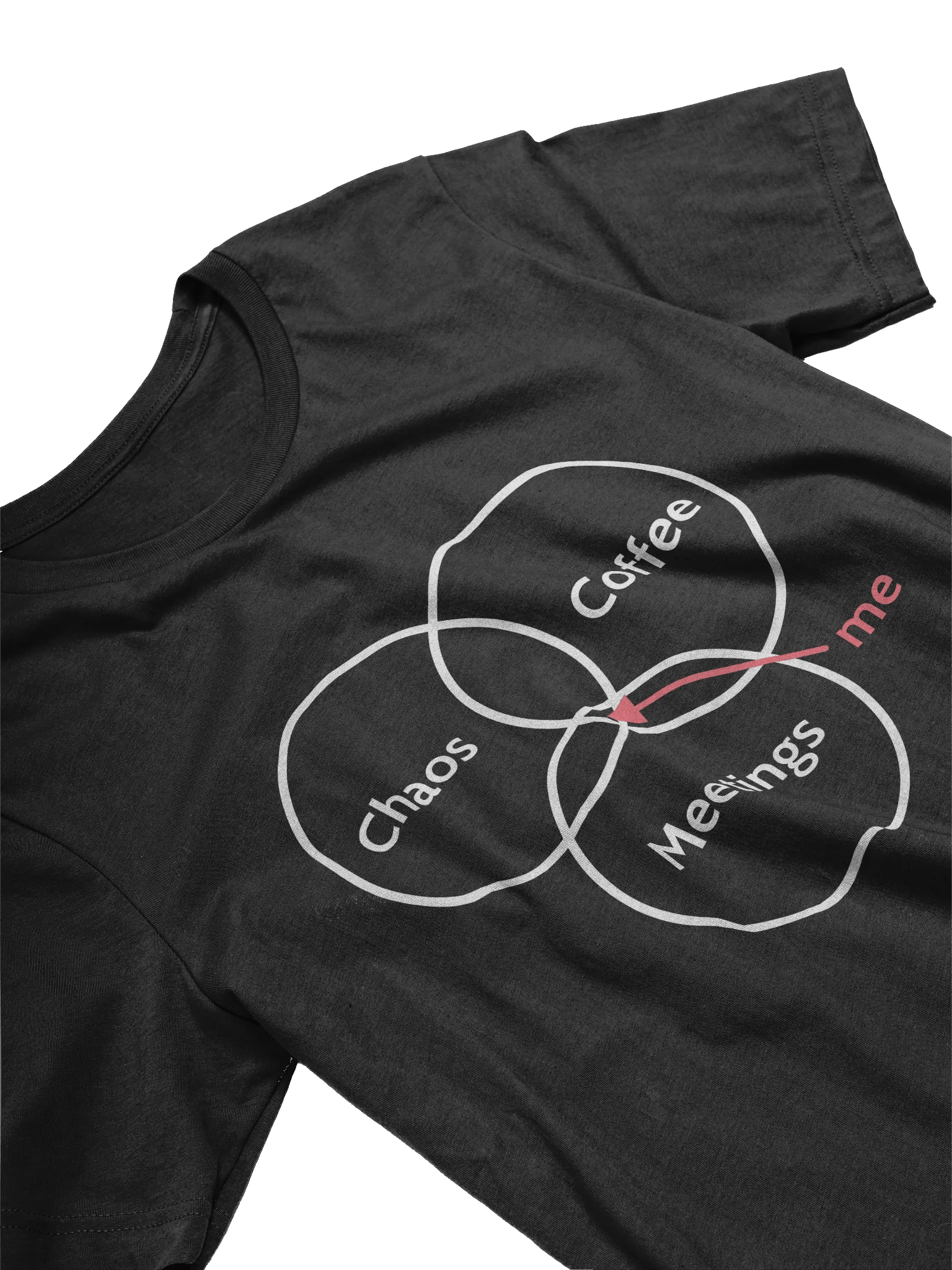 Unisex T-shirt: True PM Venn diagram product image (3)
