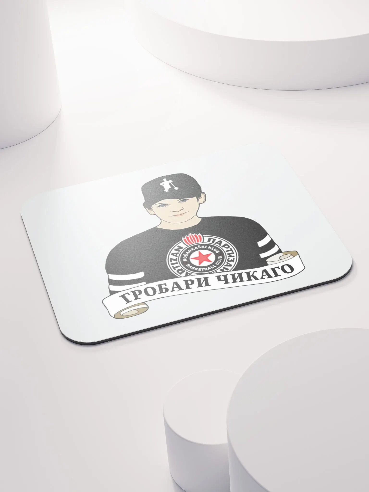 Grobari Čikago KK Partizan Classic Mouse Pad product image (4)
