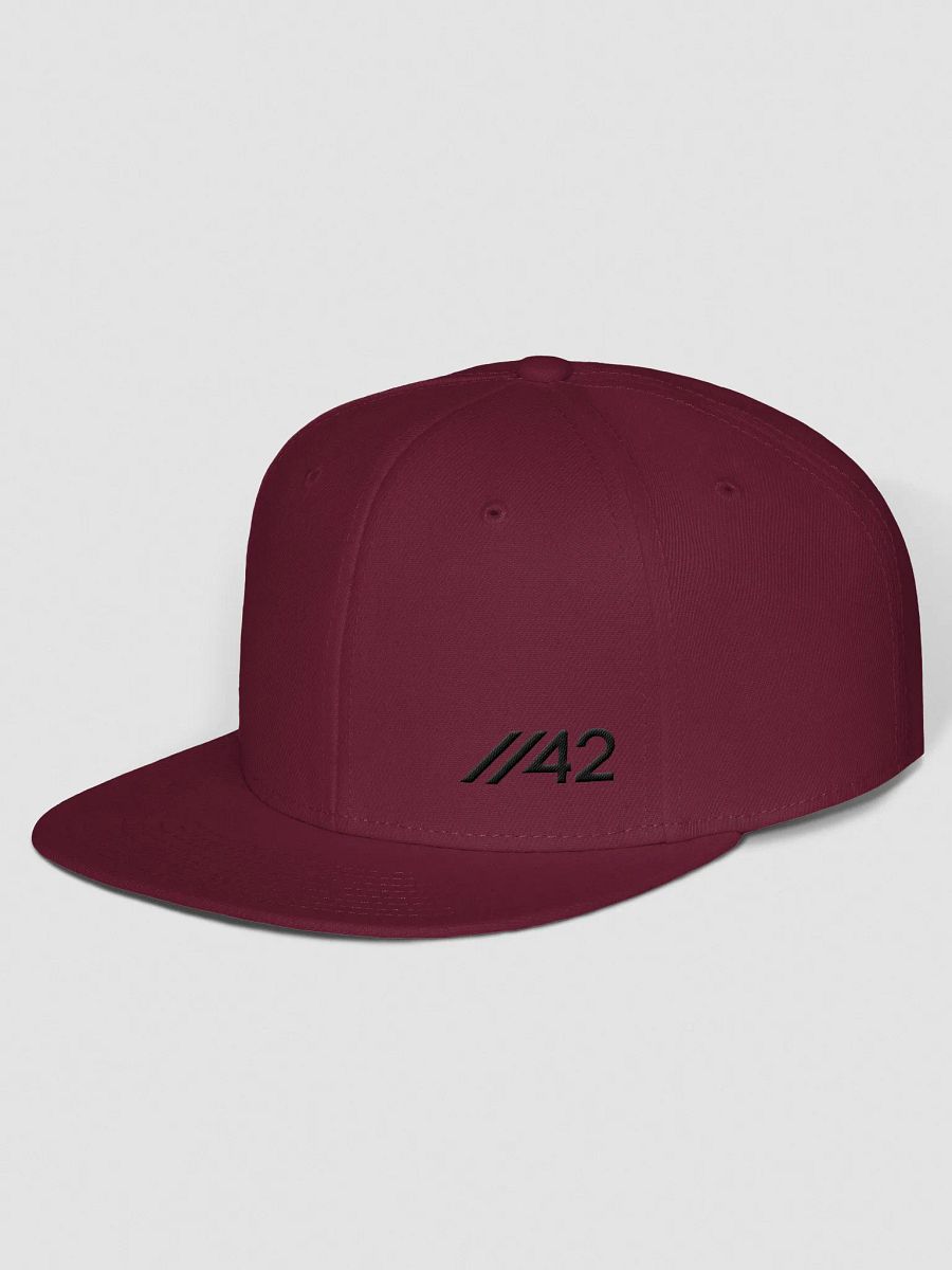 //42 "FLAT BRIM" CAP (BLACK THREAD) product image (9)