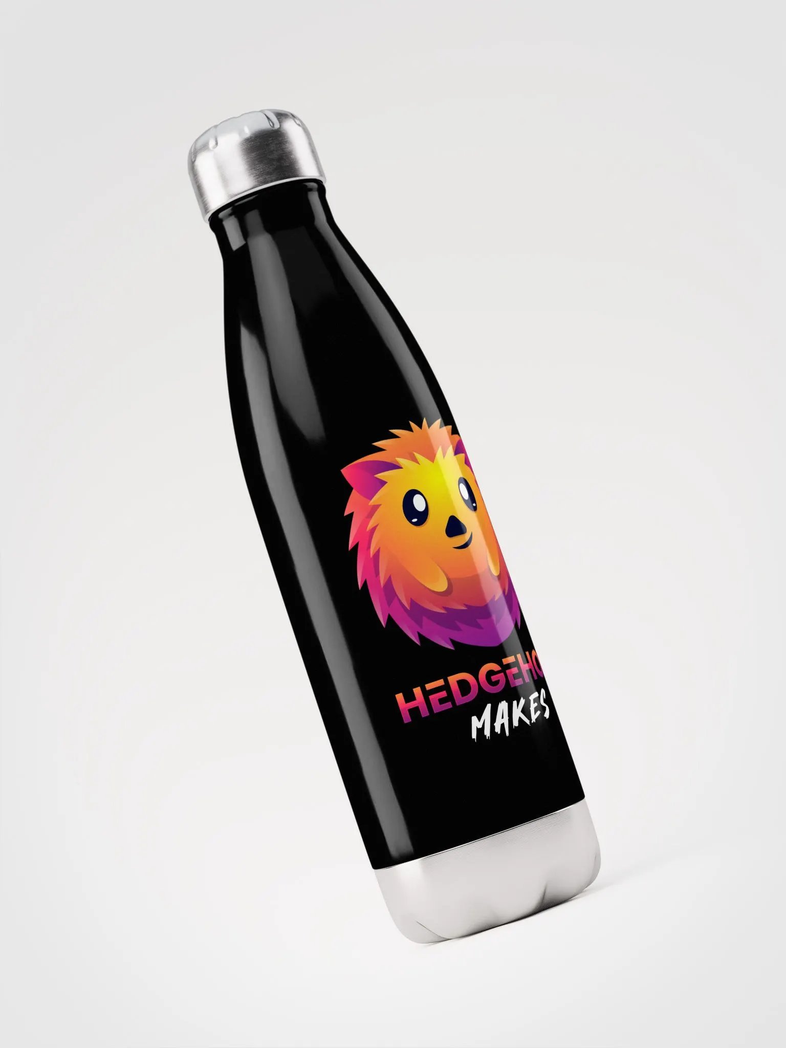 Hedgehog Makes Insulated Bottle Black product image (3)