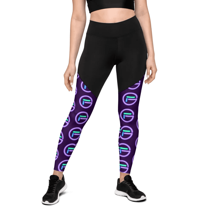 GloweFlye Purple Circle Logo Leggings product image (8)