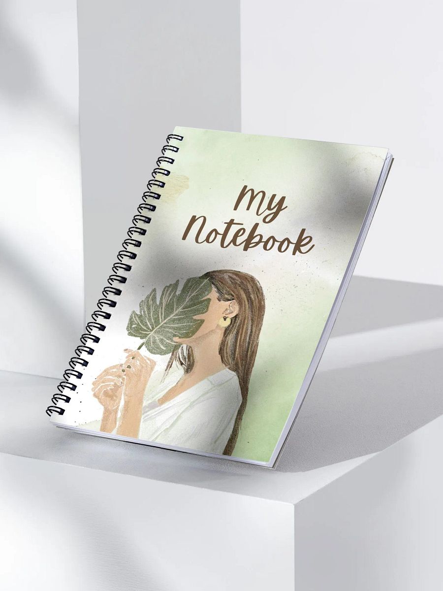 Serene Leaf Spiral Notebook product image (3)