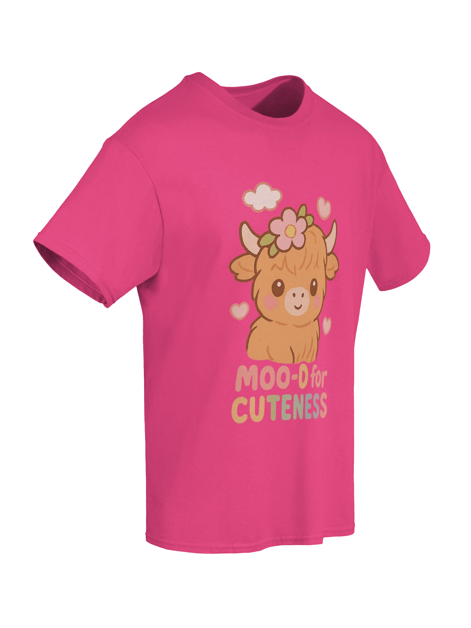 Moo-d for Cuteness Adult T-Shirt product image (56)