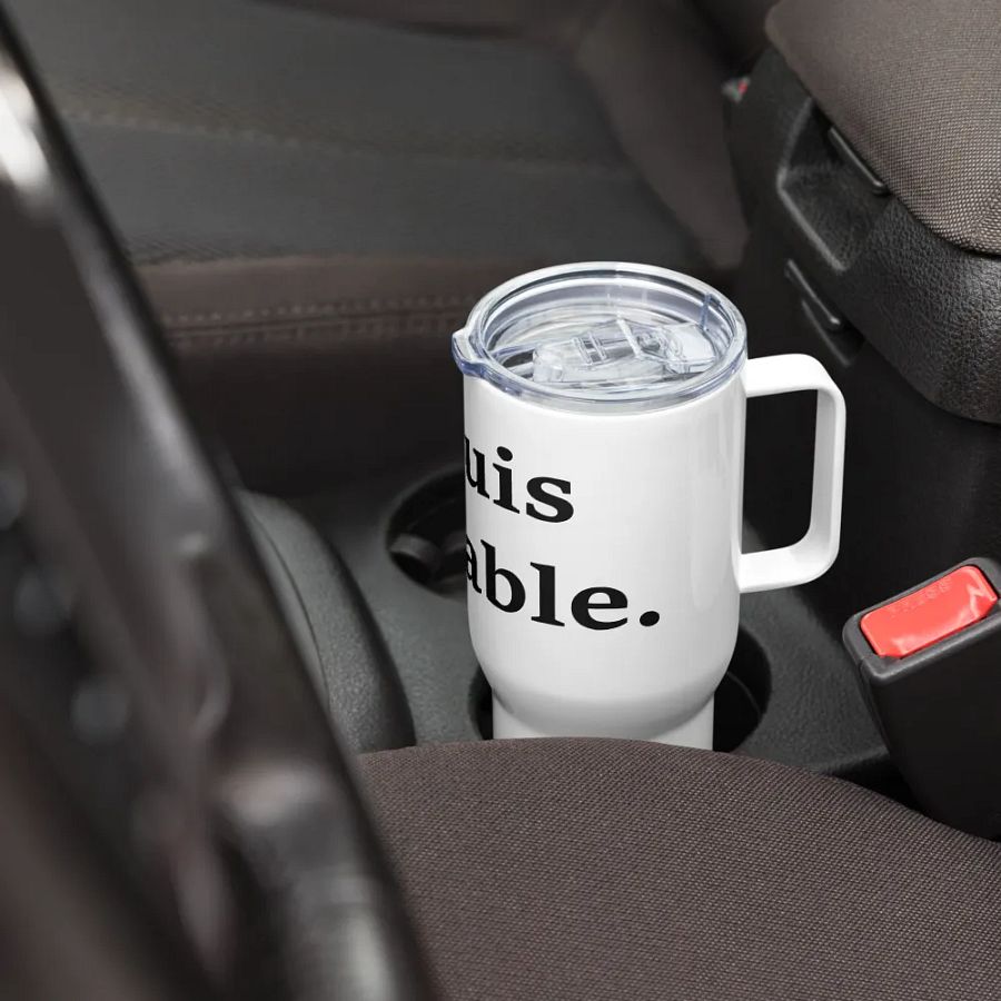 ''Tolérable'' Tasse de voyage avec poignée product image (7)