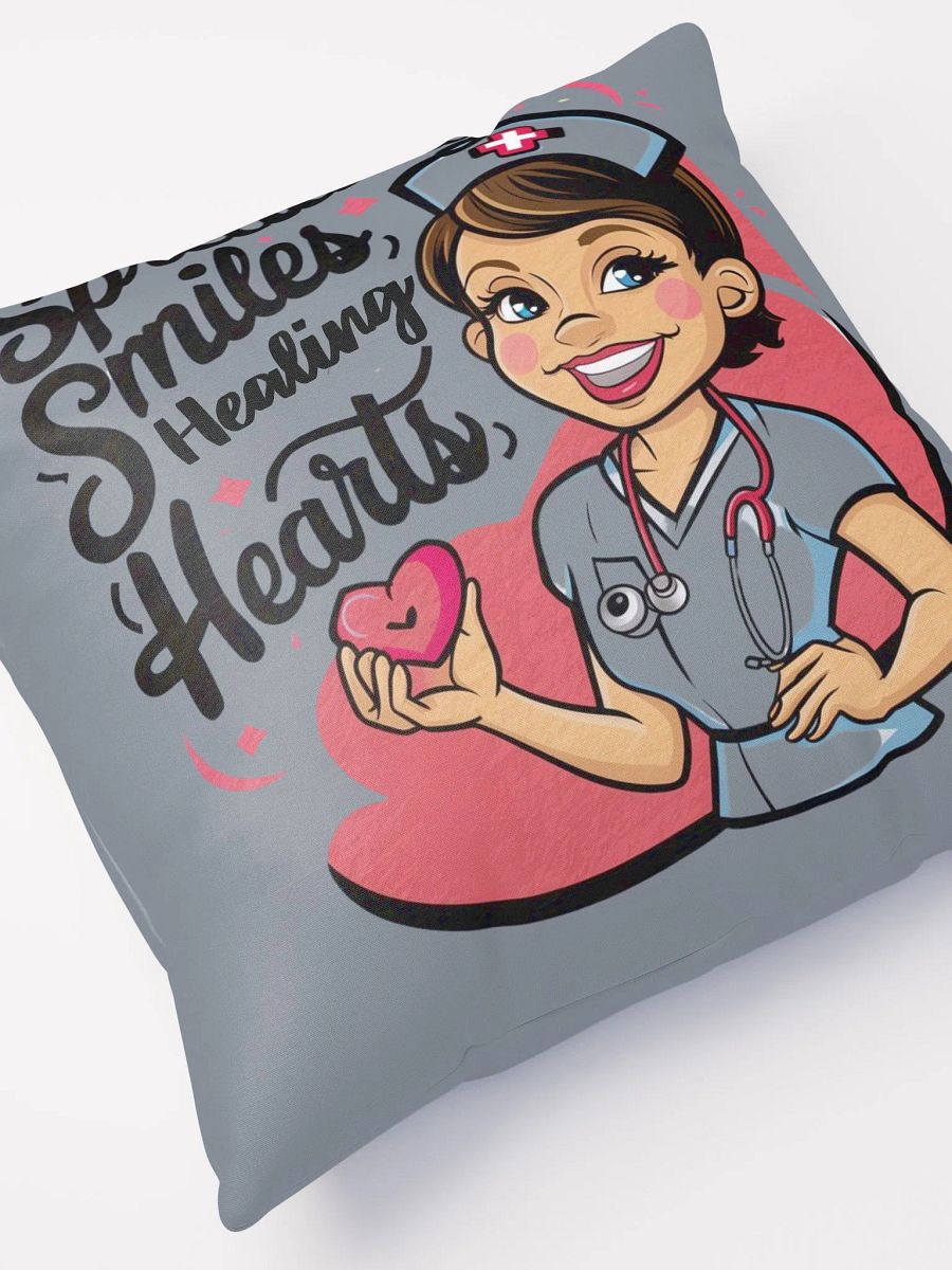 Spreading Smiles Healing Hearts Nurse Pillow product image (5)