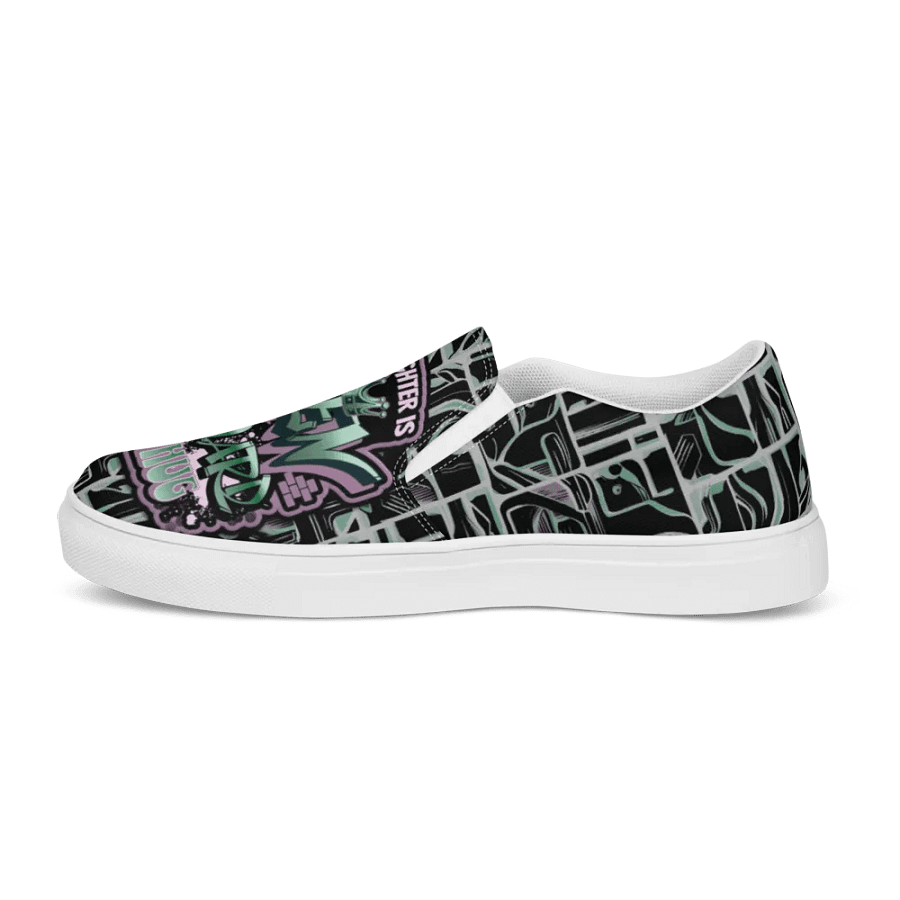 Queen of the Awkward Hug #Autism All Over Print Slip on Shoes product image (10)