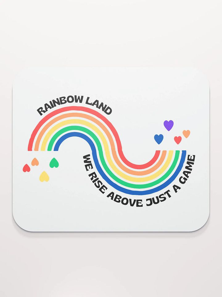 Rainbow Land Mousepad White product image (1)