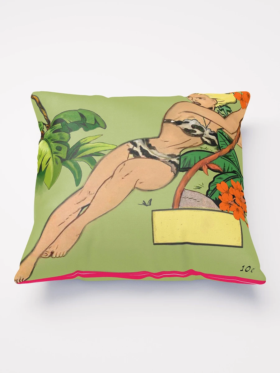Vintage Jungle Girl Blond Cartoon Pillow product image (2)