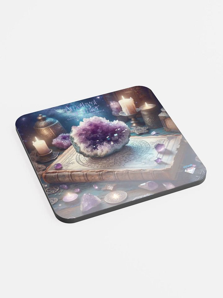 Untersetzer aus glänzendem Kork, Jahres Abo. Amethyst Sammler product image (2)
