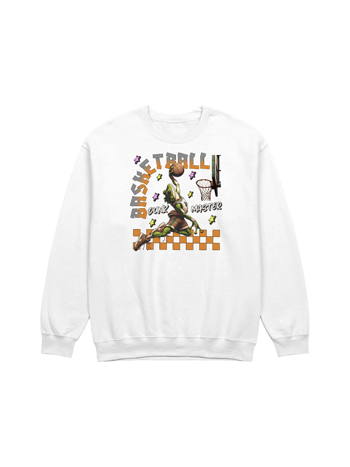Basketball Dunk Master Frog Crewneck Sweatshirt product image (15)