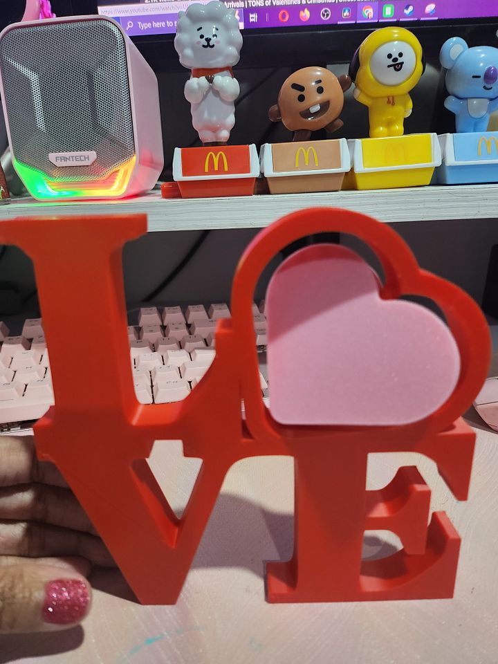 LOVE Sign 3d Printed product image (1)
