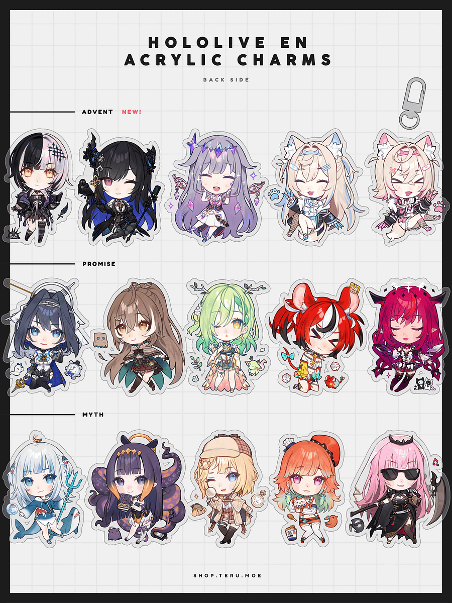 Hololive EN Acrylic Charms product image (3)