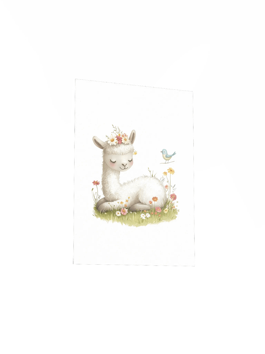 Sleeping Llama Farmhouse Nursery Print product image (4)