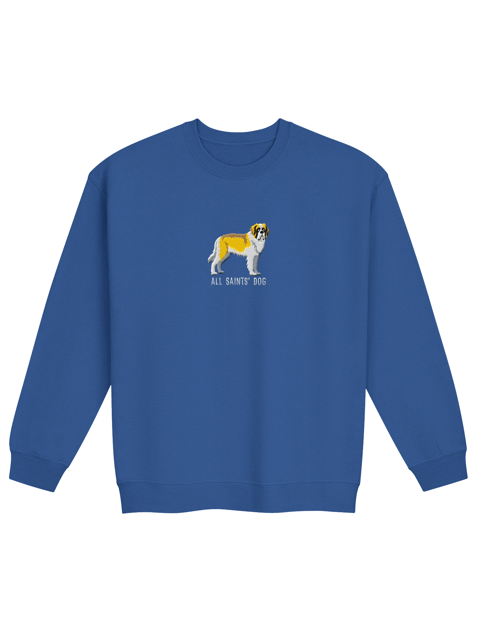 All Saints' Dog Sweatshirt (Embroidered) of a Saint Bernard(Lemon & White) product image (13)