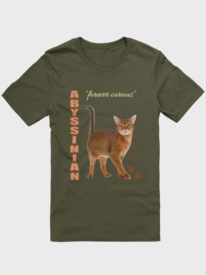 Forever Curious Abyssinian Cat T-Shirt product image (3)