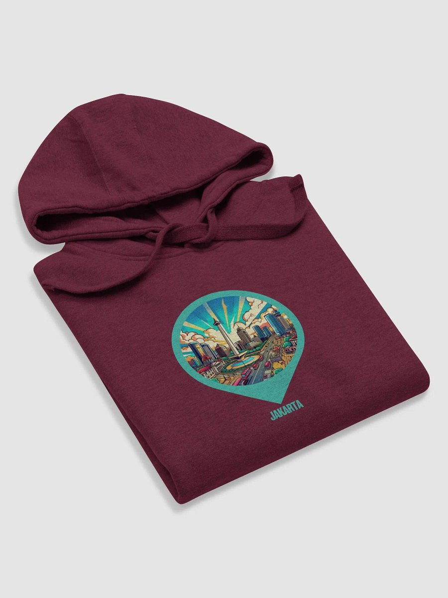 Cloud Comfort Unisex Hoodie | AI Design Jakarta city product image (5)
