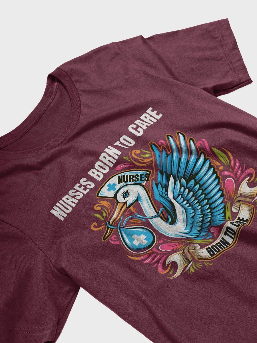 Nurse's Stork Born to Care T-Shirt product image (29)