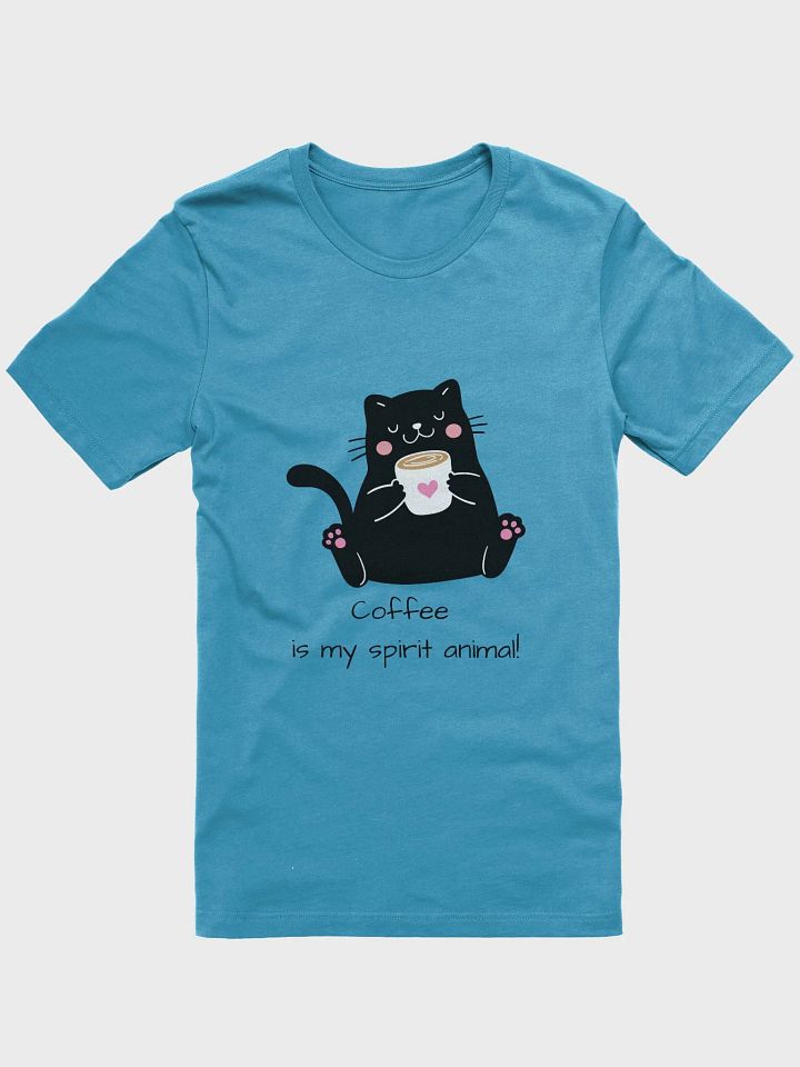 Caffeine Cat Cartoon Tee product image (6)